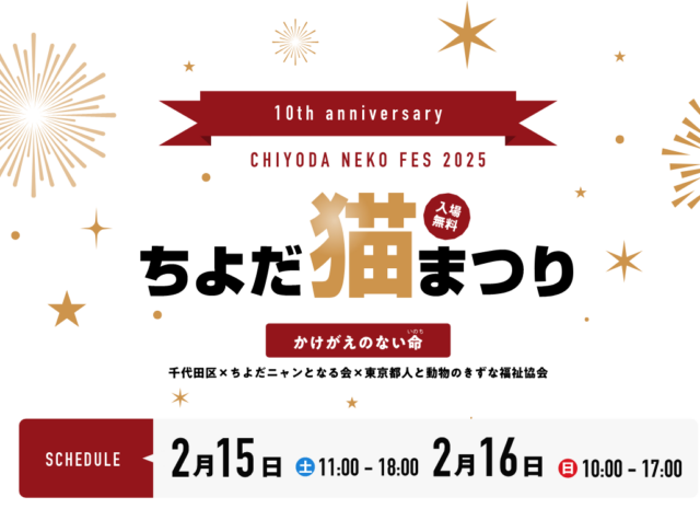 Chiyoda Cat Festival 2025｜February 15 (Sat) – February 16 (Sun) at Chiyoda City Hall – A Must-Visit Charity Event for Cat Lovers!